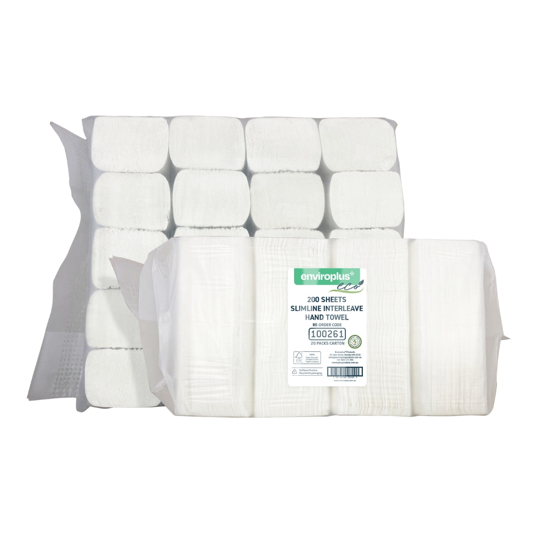 Enviroplus Slimline Interleaved Hand Towel Eco Carton 4000