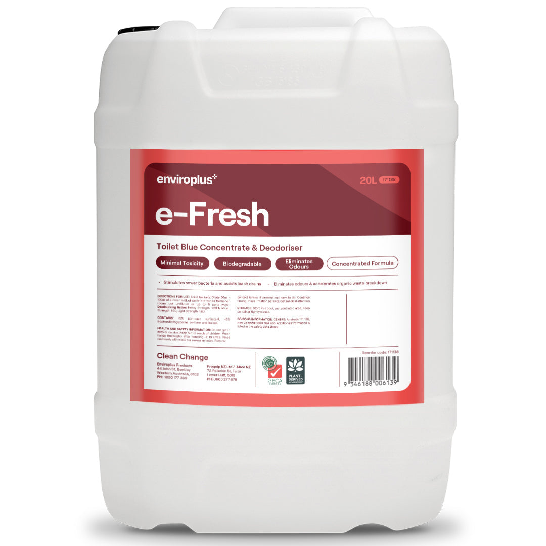 Enviroplus Toilet Blue Concentrate & Deodouriser e-Fresh — 20L