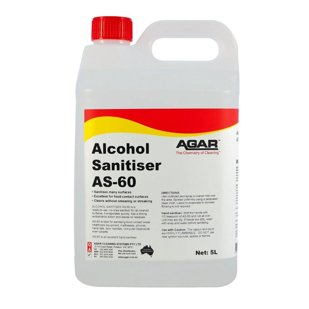 Agar Alcohol Sanitiser AS60 — 5L