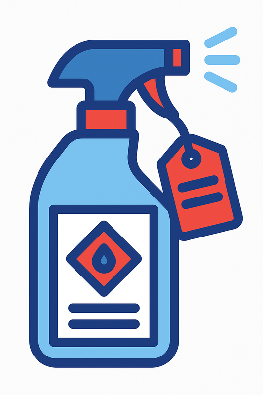 Why Properly Labelled Spray Bottles Are Essential for Safe and Compliant Cleaning