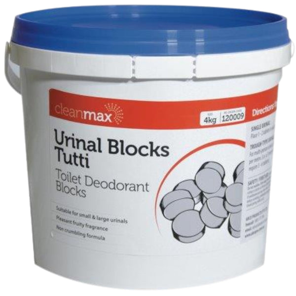 Cleanmax Urinal Blocks Tutti — 4kg (Pack of 4)