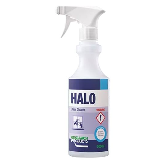 (Empty) Oates Glass Cleaner Halo Fast Dry 500ml Bottle Each