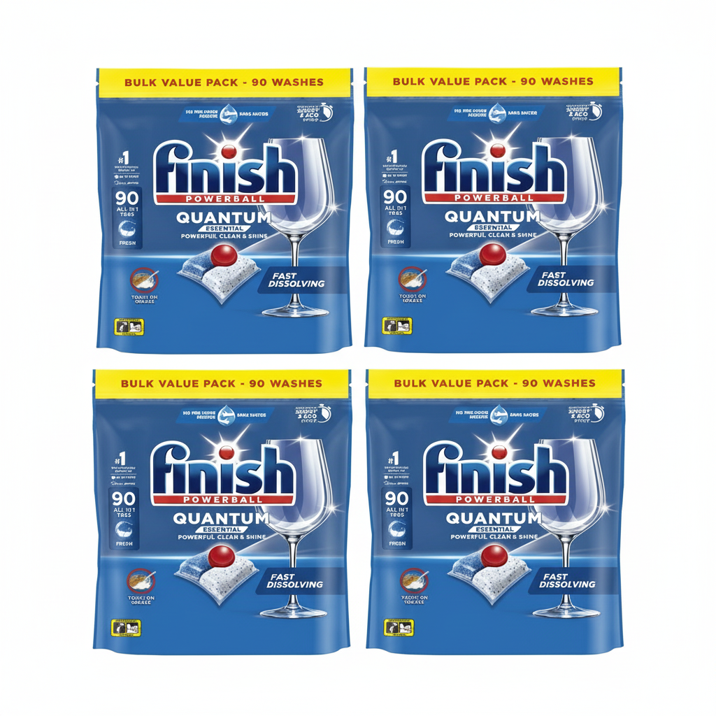 Finish Dishwasher Tablets Powerball Quantum Essential Fresh Pack 80