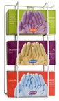 Wire Disposable Glove Dispenser Triple Each