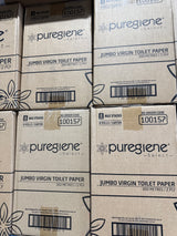 Puregiene Jumbo Toilet Tissue Virgin — 2 Ply, 300m, Carton of 8