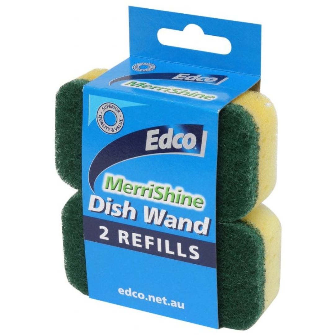 Edco Dish Wand Refills Merrishine Pack 2