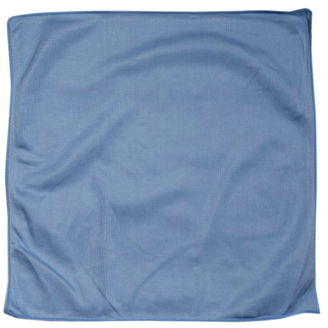Cleanmax Glass Microfibre Cloth Blue Each