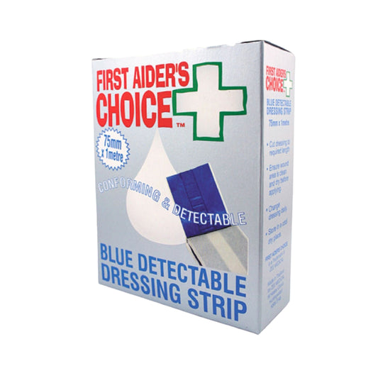 Band Aid Roll Blue 75mm x 1m Each