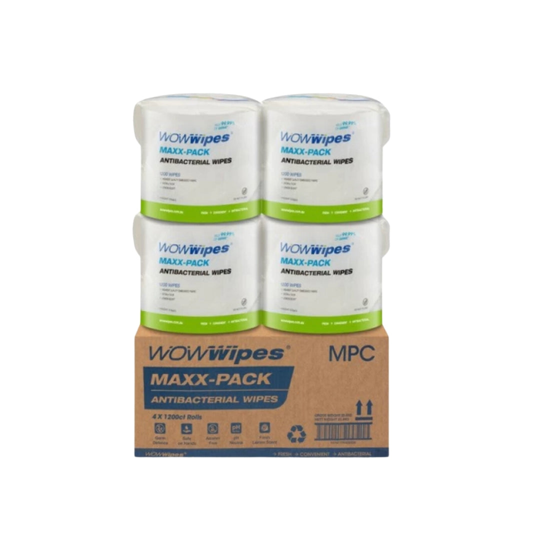 Wow Wipes Anti-Bacterial Wipes Carton 4800