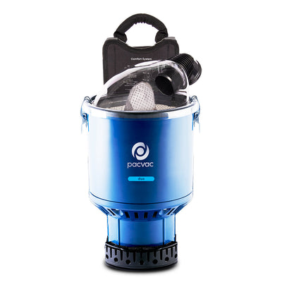 Pacvac Backpack Vacuum Duo — Commercial By-Pass Motor HEPA Backpack Vac
