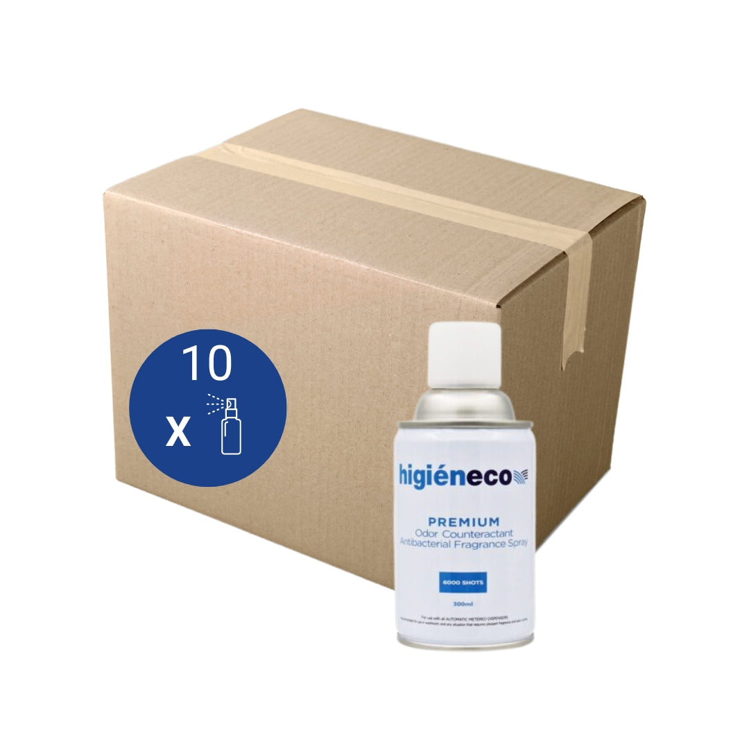 Higieneco Metered Air Freshener — Lemon Soda, 6000 Spray, 10 Pack
