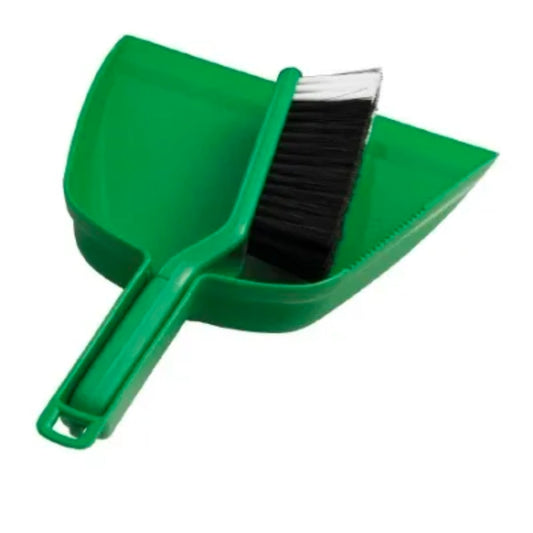 Oates Dustpan & Brush Set Green Each