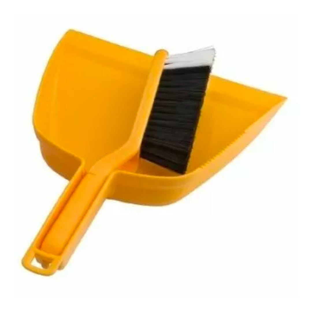 Oates Dustpan & Brush Set Yellow Each
