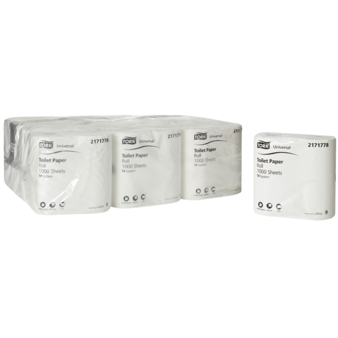 Tork Toilet Tissue — 1 Ply, 850 Sheet, Carton of 48