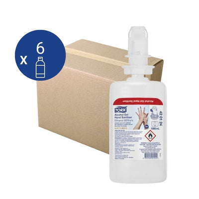 Tork Alcohol Gel Hand Sanitiser S4 — 1L, Carton of 6