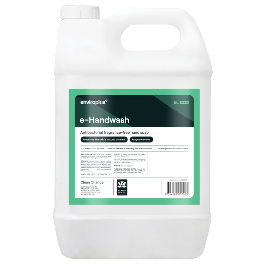 Enviroplus e-Handwash Antibac Fragrance Free Hand Soap 5L Each