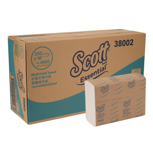 Scott Hand Towel Multifold 38002 24cm x 19cm Carton 4000