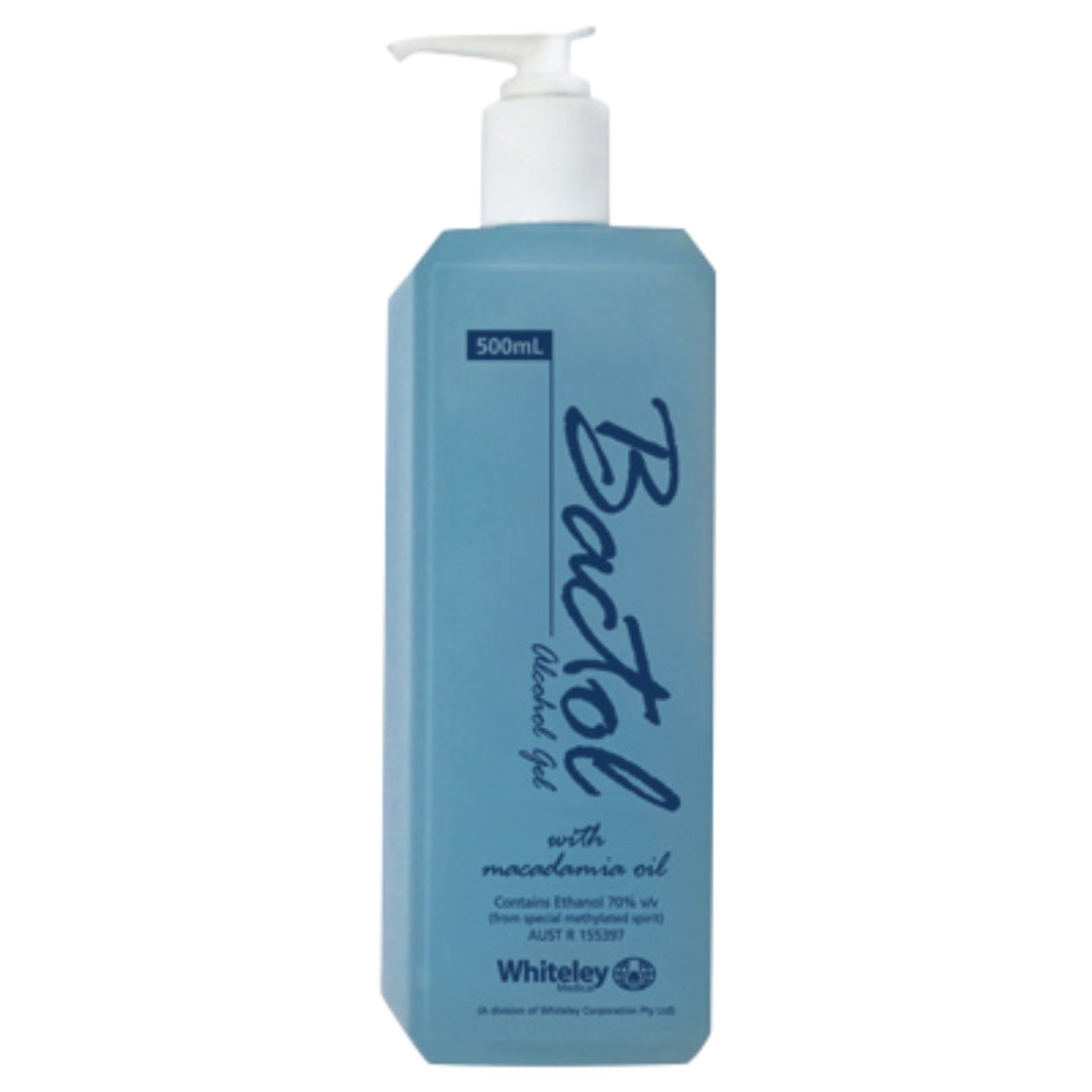Bactol Alcohol Hand Sanitiser Gel Pump 500ml Each