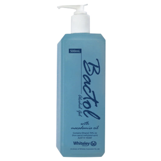 Bactol Alcohol Hand Sanitiser Gel Pump 500ml Each