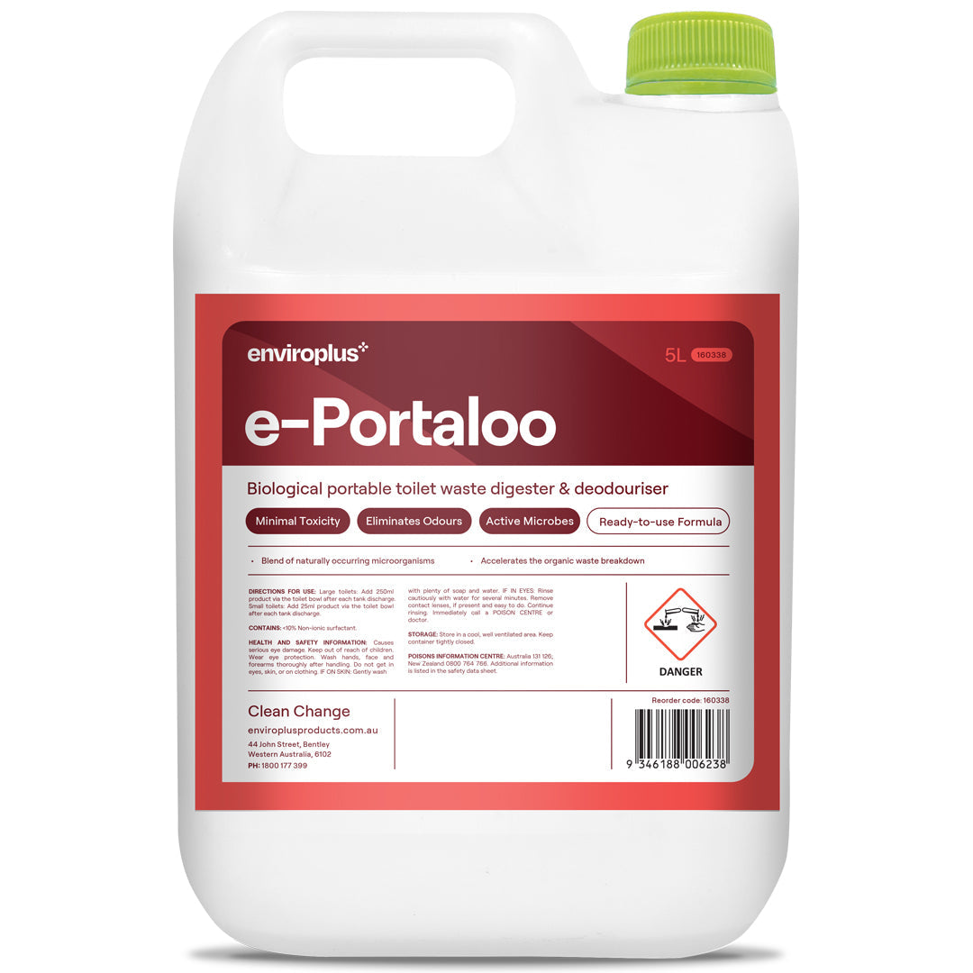 Enviroplus Portable Toilet Cleaner e-Portaloo 5L Each