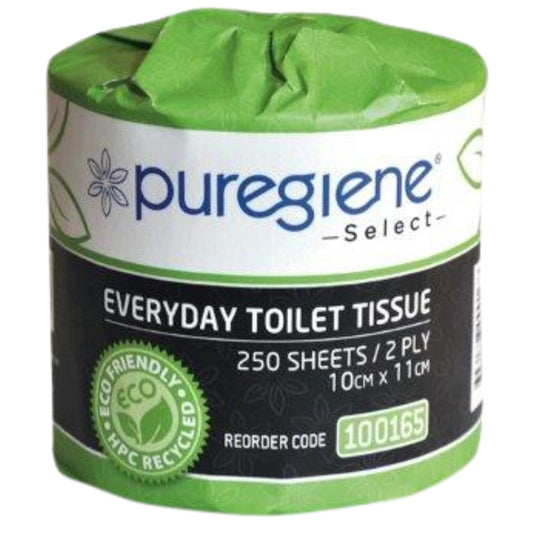 Puregiene Toilet Tissue Select 2 Ply 250 Sheet Carton 48