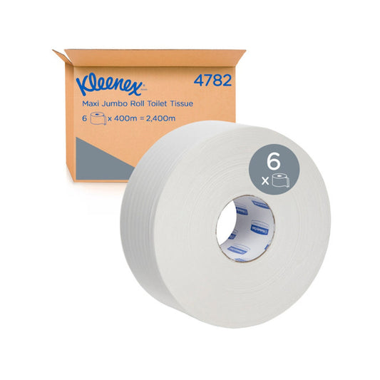 Kleenex Toilet Tissue Maxi Jumbo Roll 4782 2 Ply 400m Carton 6