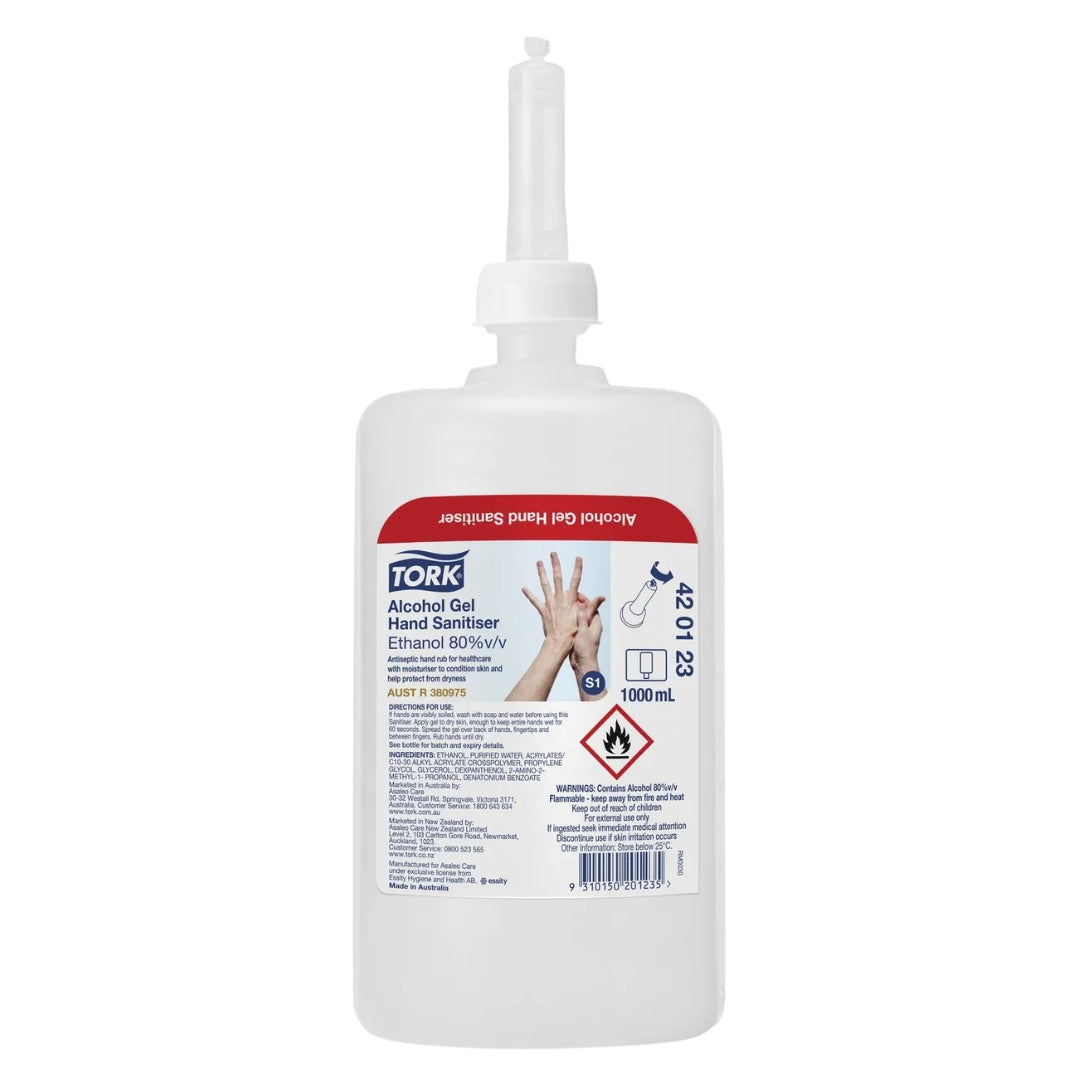 Tork Hand Sanitiser Alcohol Gel S1 1L Carton 6