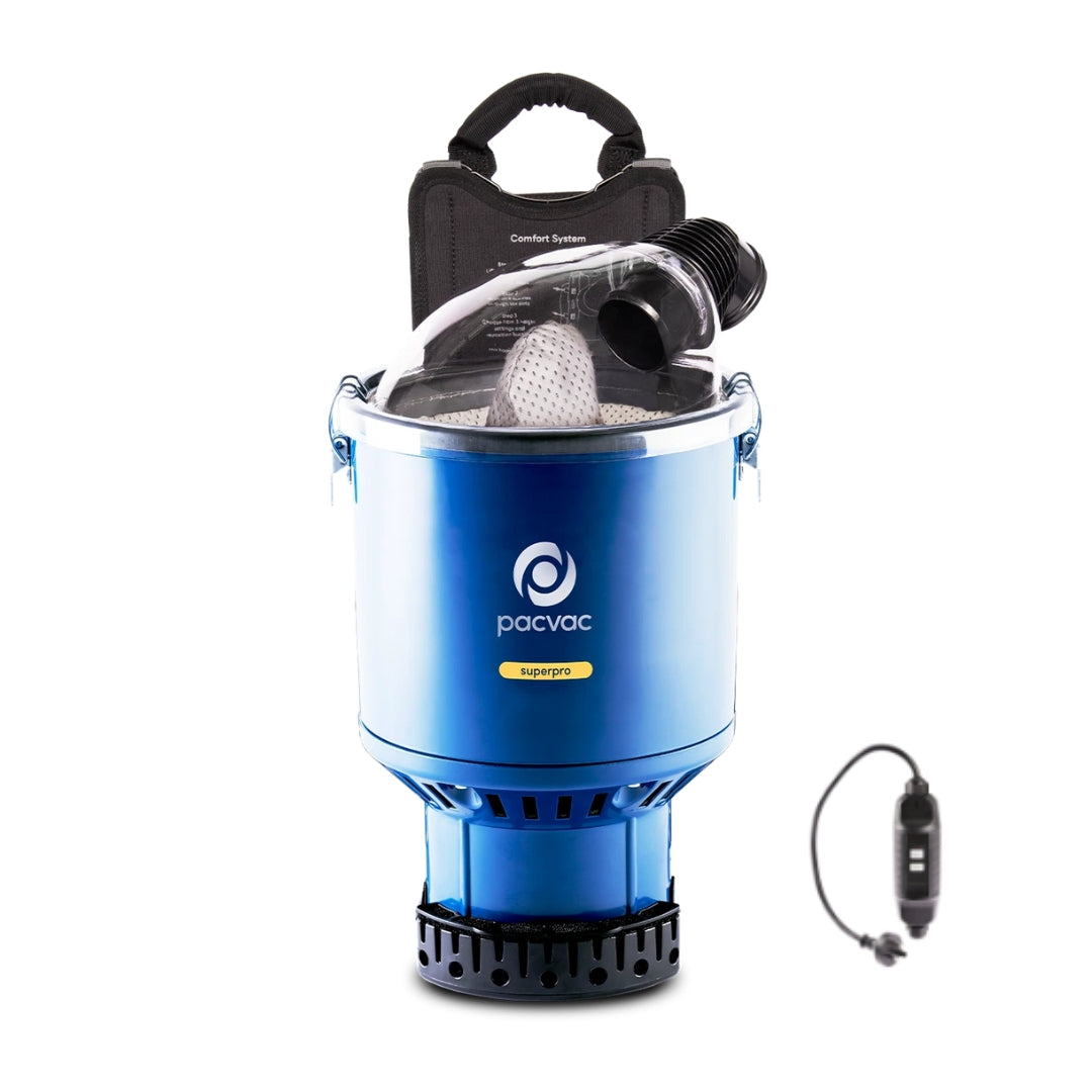 Pacvac Backpack Vacuum Cleaner Superpro Each  (Includes Inline RCD)