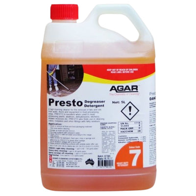Agar Caustic Based Cleaner Presto — 5L
