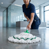 Puregiene Round Microfibre Mop — Green, 350g