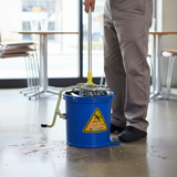 Cleanmax Contractor Mop Wringer Bucket — Blue, 16L, Side-Press