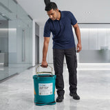 Cleanmax Contractor Mop Wringer Bucket — Green, 16L, Side-Press