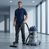 Cleanstar Commercial Wet & Dry Stainless Steel Vacuum — 30L