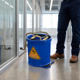 Cleanmax Contractor Mop Wringer Bucket — Blue, 16L, Side-Press