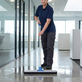 Oates Aluminium Floor Squeegee — Neoprene Rubber, Blue, 450mm