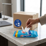 Windex Surface & Glass Cleaner 20 Wipes Carton of 12