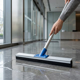 Oates Aluminium Floor Squeegee — Neoprene Rubber, Blue, 450mm