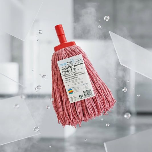 Cleanmax Cotton Mop Head Contractor Red — 400g