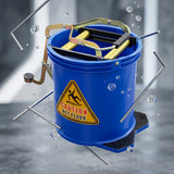 Cleanmax Contractor Mop Wringer Bucket — Blue, 16L, Side-Press