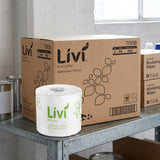Livi Everyday Toilet Tissue — 2-Ply, 400 Sheets, Carton of 48