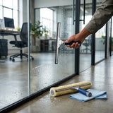 CleanMax Contractor Window Cleaning Kit — Includes Squeegee, T-Bar & Glass Microfibre Cloth