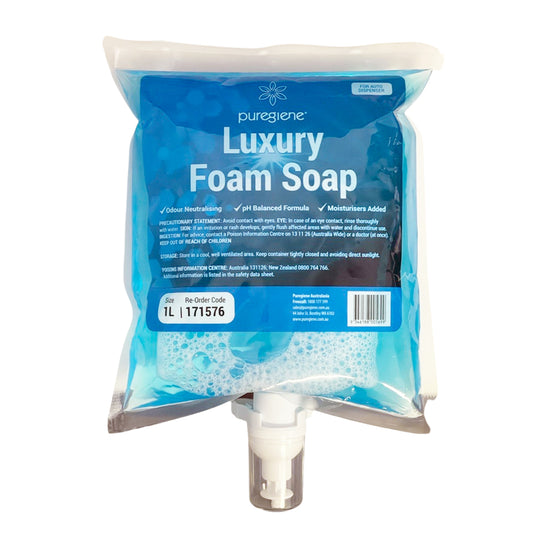 Puregiene Luxury Foam Soap Refill Auto 1L Carton 8