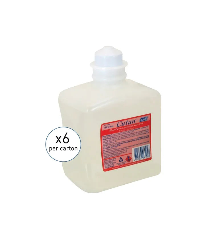 Deb Alcohol Foam Sanitiser Cutan 1L Carton 6