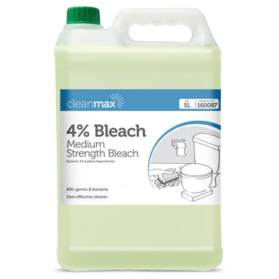 Cleanmax Bleach 4% Disinfectant — 5L